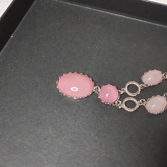 1928 Pink and Silver Necklace - Picture 9 of 10